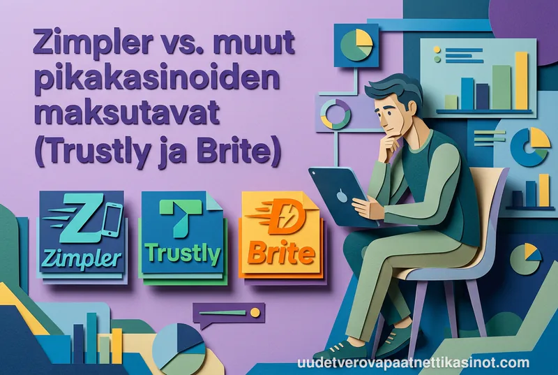 Zimpler vs. muut pikakasinoiden maksutavat (Trustly ja Brite)